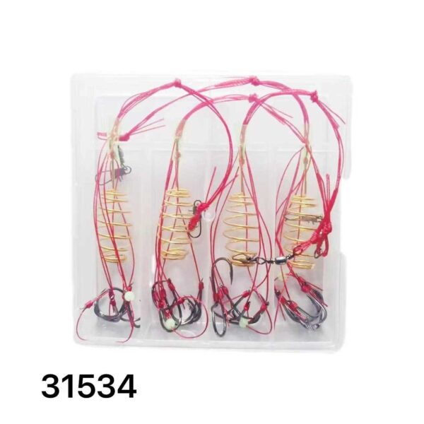 Μαλαγρωτής ψαρέματος σπιράλ με αγκίστρια - 4pcs - 931534 - GoodFlix