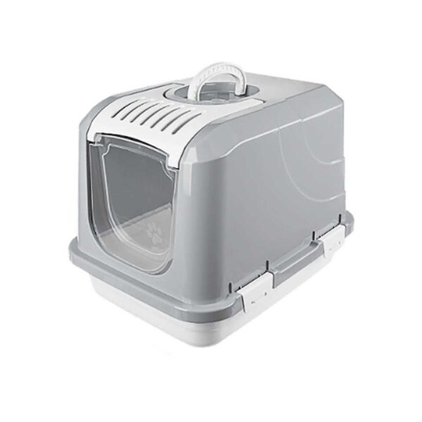 Λεκάνη γάτας κλειστή - Alice Lux - 50x37x38.5cm - 005272 - Grey - GoodFlix