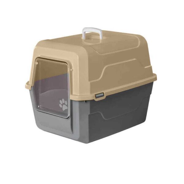 Λεκάνη γάτας κλειστή - Catbus - 52x37x48cm - 006194 - Beige - GoodFlix