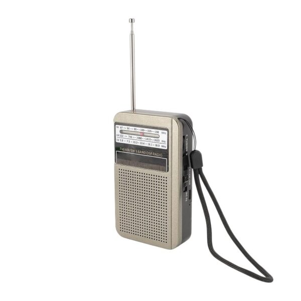 Επαναφορτιζόμενο ραδιόφωνο mini - PR-1013 - 010139 - Bronze - GoodFlix