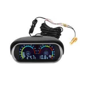 Ψηφιακό βολτόμετρο οχημάτων & μετρητής θερμοκρασίας νερού - R-G24101-01 - 150880 - GoodFlix