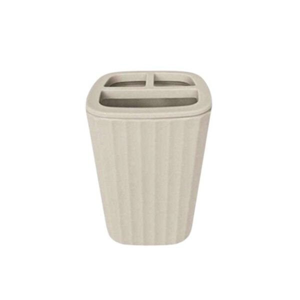 Θήκες οδοντόβουρτσας πλαστικές σε σετ 5Χ - Beige - 21566 - GoodFlix