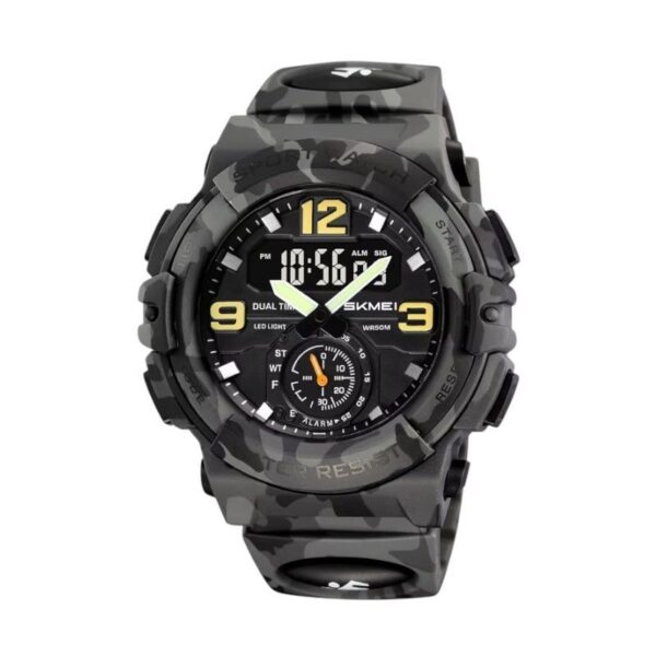 Ψηφιακό/αναλογικό ρολόι χειρός - Skmei - 2341 - Army Grey - GoodFlix
