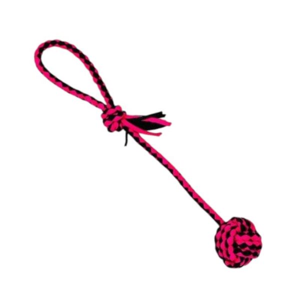 Παιχνίδι σκύλου σχοινί με μπάλα - 38cm - 12pcs - 550526 - GoodFlix