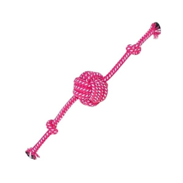 Παιχνίδι σκύλου σχοινί με μπάλα - 30cm - 12pcs - 550536 - GoodFlix