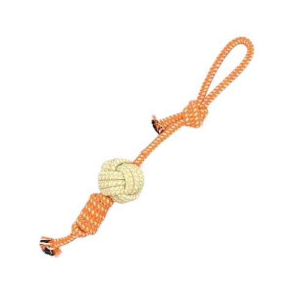 Παιχνίδι σκύλου σχοινί με μπάλα - 40cm - 12pcs - 550537 - GoodFlix