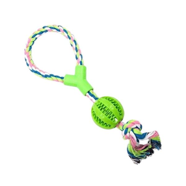 Παιχνίδι σκύλου σχοινί με μπάλα - 38cm - 12pcs - 550636 - GoodFlix