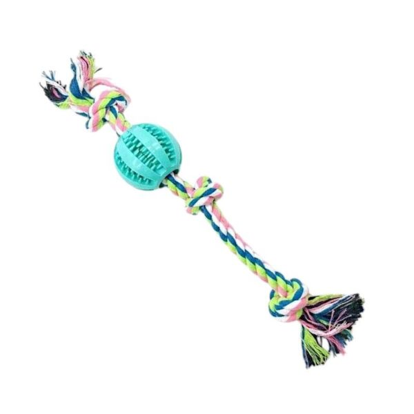 Παιχνίδι σκύλου σχοινί με μπάλα - 40cm - 12pcs - 550637 - GoodFlix