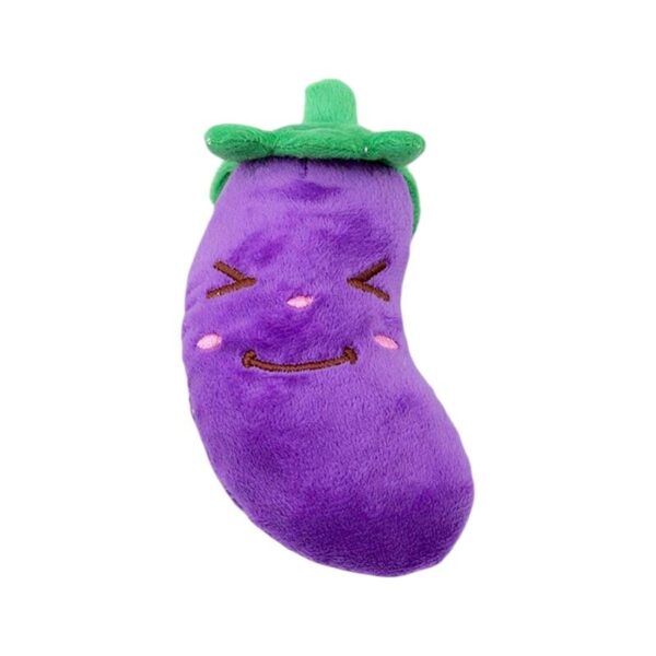 Λούτρινο παιχνίδι σκύλου μελιτζάνα - 14x7cm - 12pcs - 550648 - GoodFlix