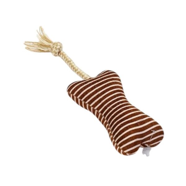 Λούτρινο παιχνίδι σκύλου κόκκαλο με σχοινί - 25x9cm - 12pcs - 550659 - GoodFlix