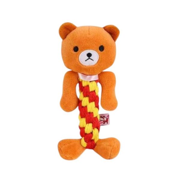 Λούτρινο παιχνίδι σκύλου ζωάκι με σχοινί - 20cm - 12pcs - 550680 - GoodFlix