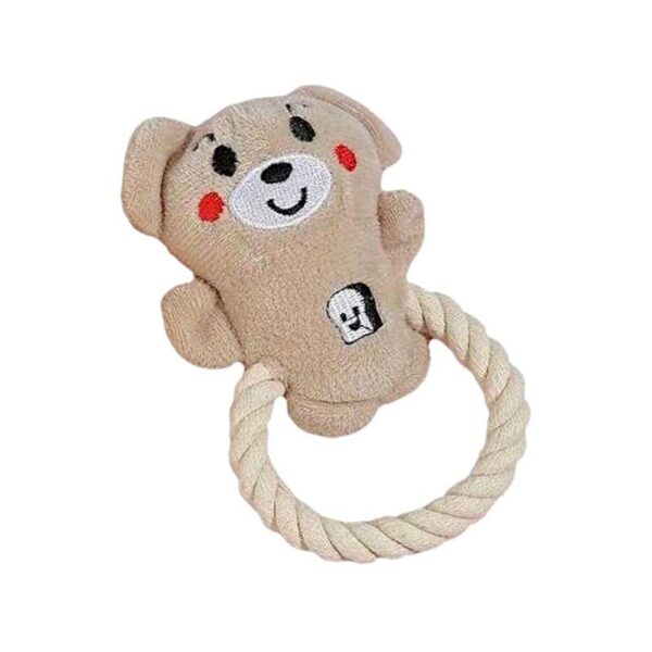 Λούτρινο παιχνίδι σκύλου ζωάκι με σχοινί - 15cm - 12pcs - 550837 - GoodFlix