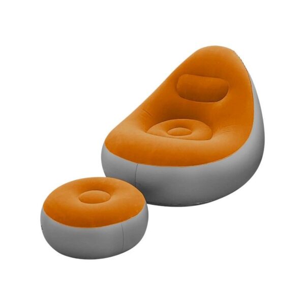 Φουσκωτή πολυθρόνα με υποπόδιο - 812365 - Orange - GoodFlix