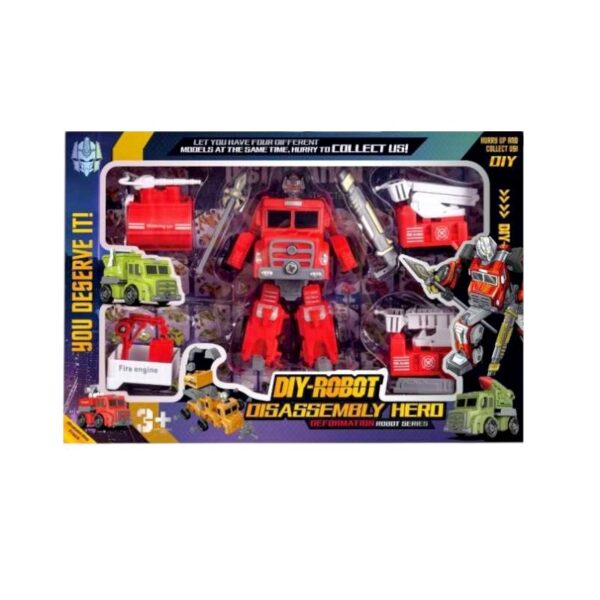 Ρομπότ που μεταμορφώνεται σε όχημα με αξεσουάρ - 606-C794 - 917203 - GoodFlix