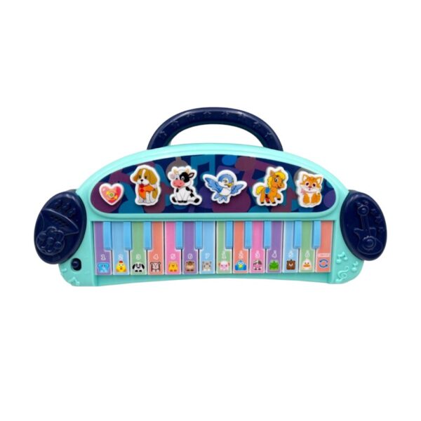 Παιδικό εκπαιδευτικό πιάνο με ήχους ζώων - 781 - 917240 - Blue - GoodFlix