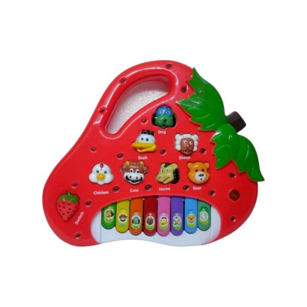 Εκπαιδευτικό πιάνο Φράουλα με ήχους ζώων - 2216A-15 - 917241 - GoodFlix
