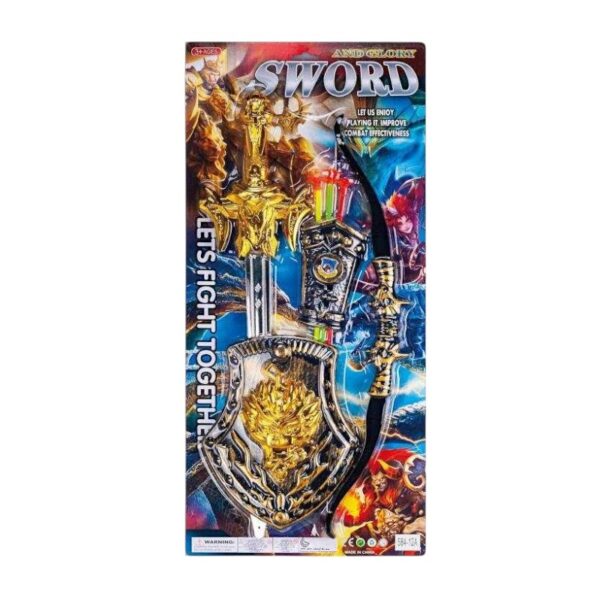 Σετ αρχαίου πολεμιστή με τόξο και αξεσουάρ - 584-12A - 917251 - GoodFlix