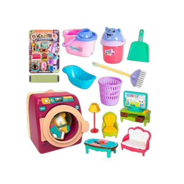 Παιδικό σετ οικιακής καθαριότητας με σκούπα - 5844 - 917253 - GoodFlix