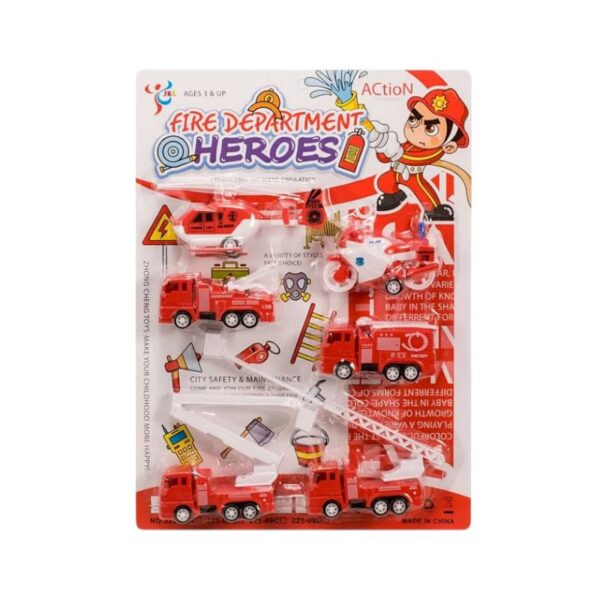 Σετ πυροσβεστικά οχήματα - JKL-09A - 917270 - GoodFlix