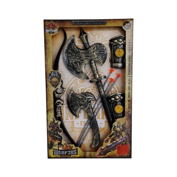 Σετ αρχαίου πολεμιστή με πανοπλία και αξεσουάρ - 205-13 - 917278 - GoodFlix