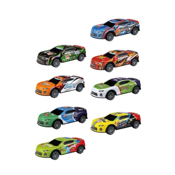 Σετ μεταλλικά αυτοκίνητα με Pull Back - 8pcs - A13 - 917321 - GoodFlix