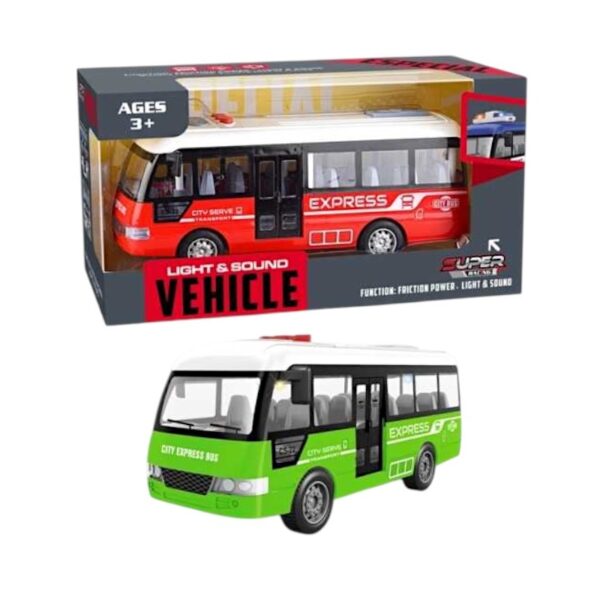 Ηλεκτρονικό λεωφορείο με φωτισμό & ήχο - YM-9907B - 917326 - GoodFlix