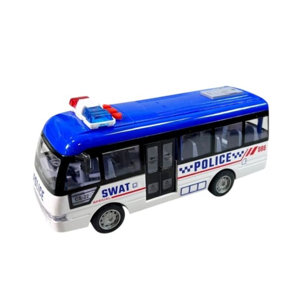 Ηλεκτρονικό λεωφορείο Police με φωτισμό - YM-9906B - 917328 - GoodFlix