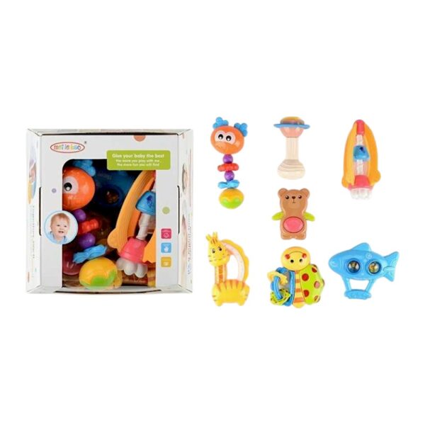 Σετ βρεφικές κουδουνίστρες & μασητικά - TG8415-3 - 7pcs - 917392 - GoodFlix
