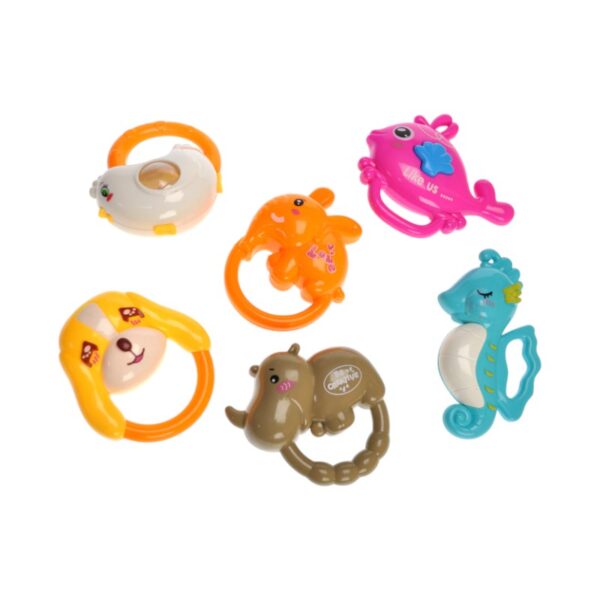 Σετ βρεφικές κουδουνίστρες & μασητικά - TG8382-16 - 6pcs - 917393 - GoodFlix