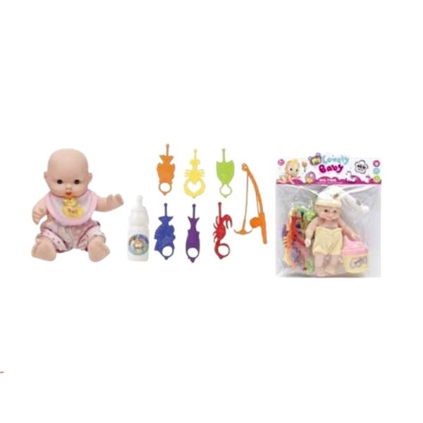 Κούκλα μωρό με σετ παιχνιδιών μπάνιου - 0812-2737 - 917414 - GoodFlix
