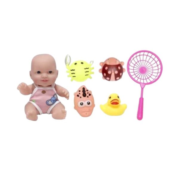 Κούκλα μωρό με σετ παιχνιδιών μπάνιου - 0812-2708 - 917415 - GoodFlix