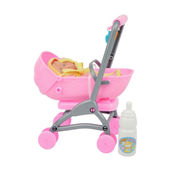 Παιδικό καροτσάκι mini με κούκλα - 0812-156 - 917426 - GoodFlix