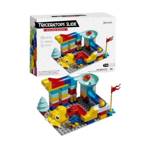 Σετ κατασκευών DIY με τουβλάκια & τσουλήθρες - 699-6 - 917489 - GoodFlix