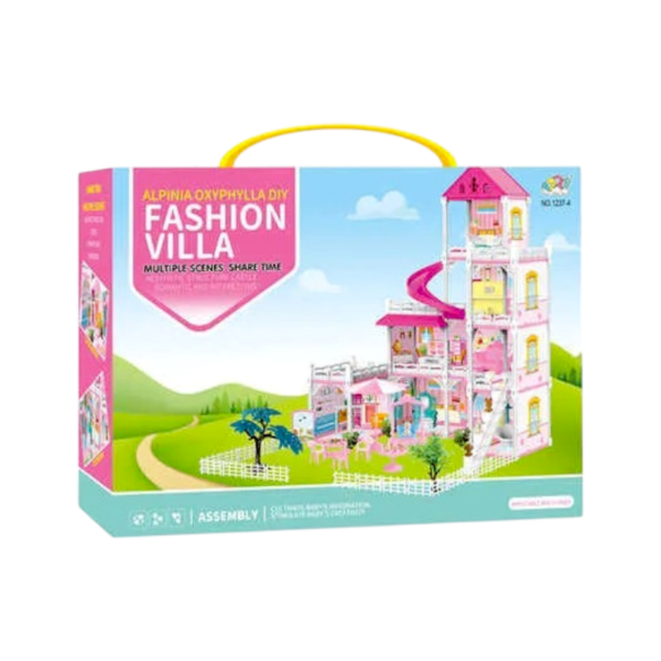 Κουκλόσπιτο με αξεσουάρ - 1237-4DIY - 922155 - GoodFlix