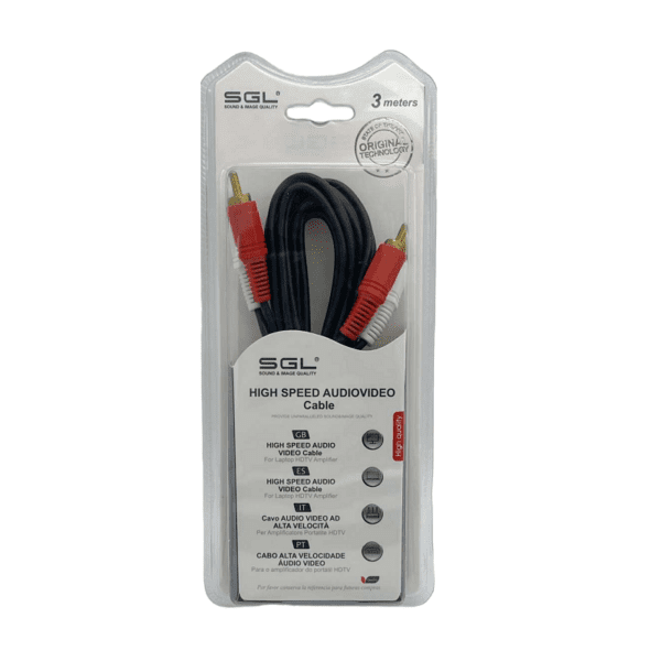 Καλώδιο σήματος RCA - 404 - 2xRCA male/2xRCA male - 3m - 096254 - GoodFlix