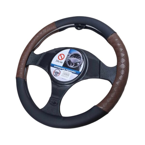 Κάλυμμα τιμονιού αυτοκινήτου - SMZ-3 - 123039 - Dark Brown - GoodFlix