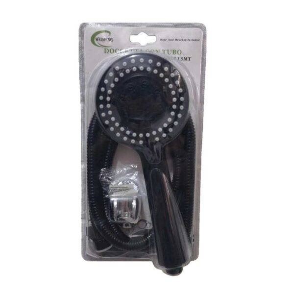 Τηλέφωνο ντους με σπιράλ και επιλογές πίεσης - Μαύρο - 1.5m - 152088 - GoodFlix