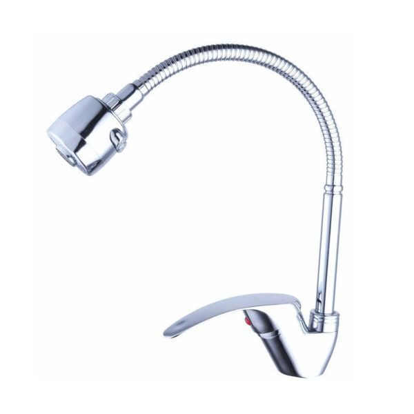 Μπαταρία βρύσης κουζίνας με εύκαμπτο σπιράλ - 0788 - Idamix - 807889 - GoodFlix