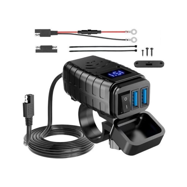 Αντάπτορας φόρτισης μοτοσυκλέτας USB - MQ3103 - 330001 - GoodFlix