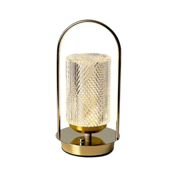 Επαναφορτιζόμενο επιτραπέζιο φωτιστικό LED - 43-4 - 430156 - Gold - GoodFlix