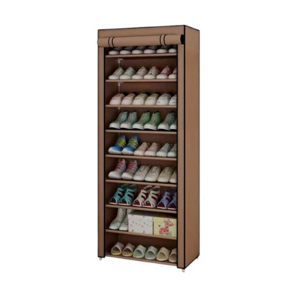 Υφασμάτινη ντουλάπα 9 ραφιών - XG10-9 - 521735 - Brown - GoodFlix