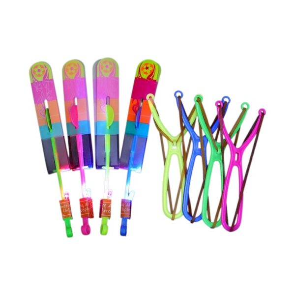 Ιπτάμενο παιχνίδι-ελικόπτερο με φωτισμό LED & σφεντόνα - 681020 - GoodFlix