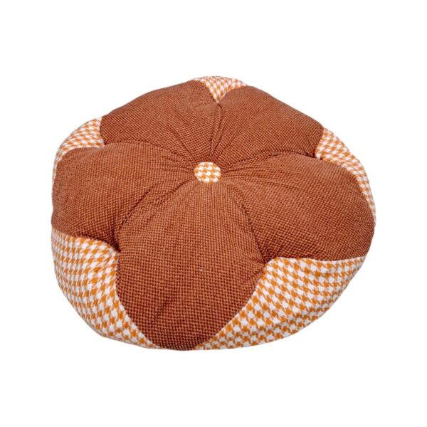 Μαξιλάρι καρέκλας Πουφ - 50cm - 720186 - Dark Brown/Orange - GoodFlix