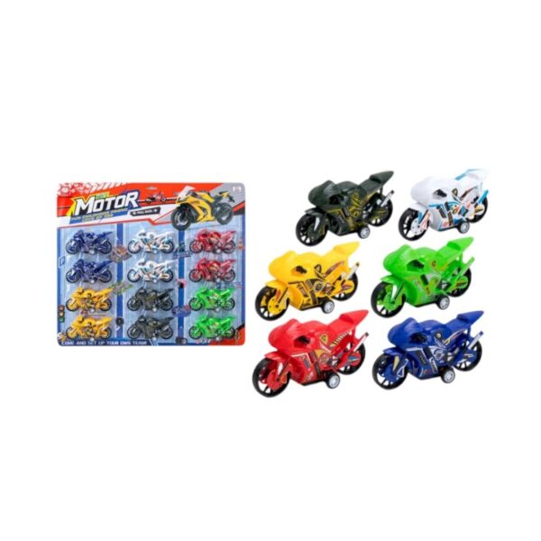Σετ mini μοτοσυκλέτες - 12pcs - 399-464B6 - 917262 - GoodFlix