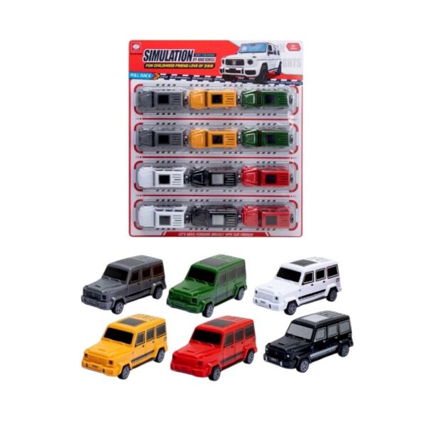 Σετ αυτοκινητάκια με Pull Back - 12pcs - 399-659B6 - 917265 - GoodFlix