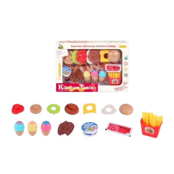 Σετ κατασκευής Burger με αξεσουάρ - 19pcs - PH-90 - 917291 - GoodFlix