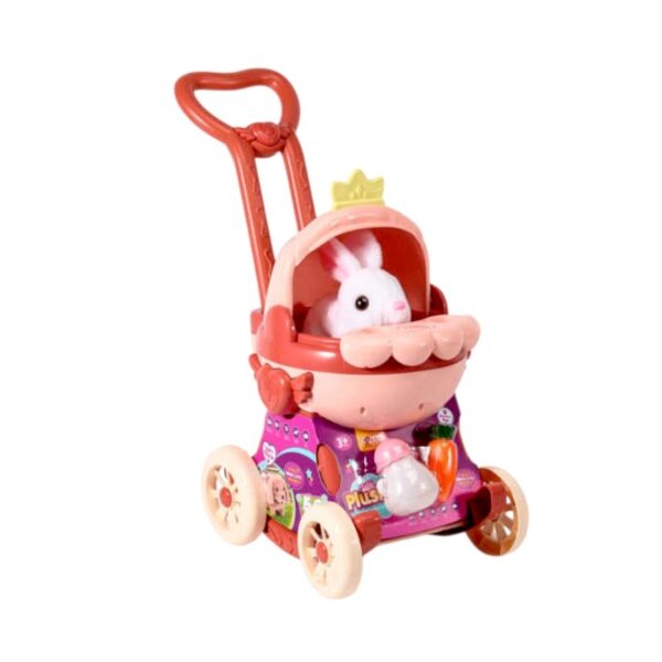 Σετ ηλεκτρονικό Κουνελάκι με καρότσι και αξεσουάρ - LK888A - 917397 - GoodFlix