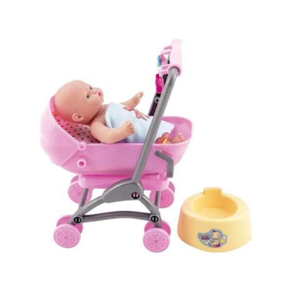 Παιδικό καροτσάκι mini με κούκλα - 0812-158 - 917425 - GoodFlix