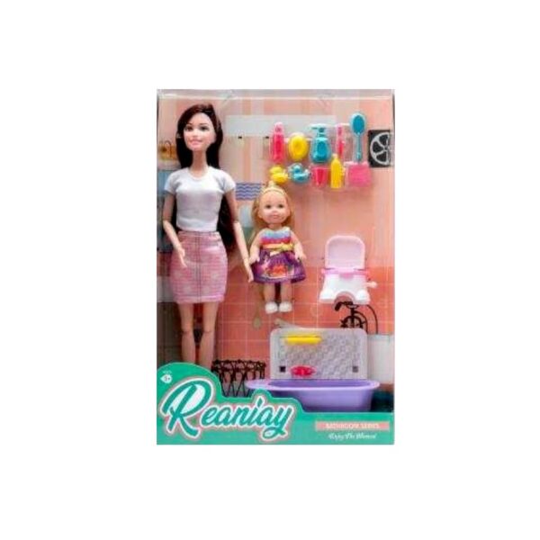 Κούκλα με παιδί και αξεσουάρ φροντίδας - CS699-46 - 917471 - GoodFlix