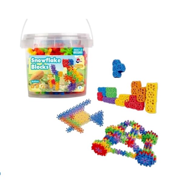 Σετ κατασκευών DIY με τουβλάκια νιφάδες - 120pcs - 8647-2 - 917512 - GoodFlix